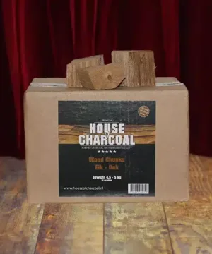 Eiken rookhout Chunks - Oak smokingwood chunks - 4,5/5 kg