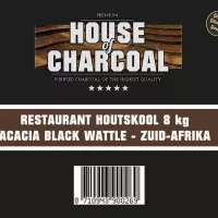 Acacia houtskool 8kg Black Wattle voor Kamado BBQ