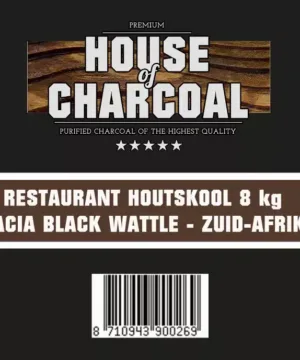 Acacia houtskool 8kg Black Wattle voor Kamado BBQ
