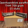 Openhaardblok paraffine THM 700 gram – 15 stuks