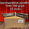 THM Openhaardblokken Paraffine – 15 stuks – 700g per blok – Brandduur 1,5-2 uur