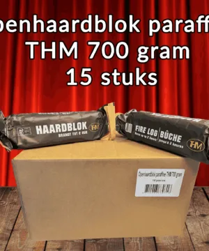 THM Openhaardblokken Paraffine – 15 stuks – 700g per blok – Brandduur 1,5-2 uur