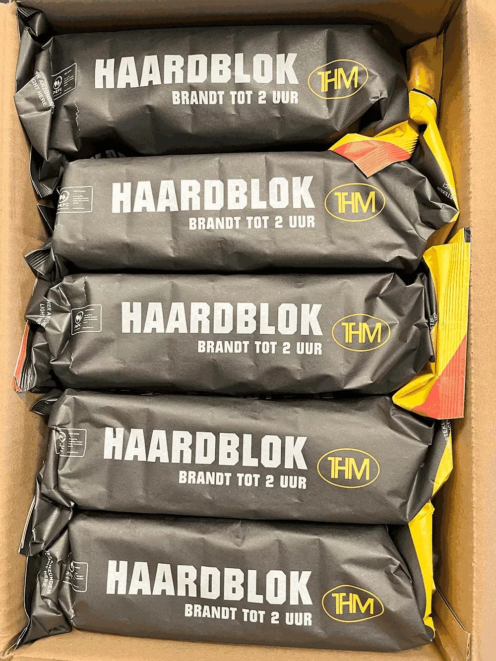 THM Openhaardblokken Paraffine – 15 stuks – 700g per blok – Brandduur 1,5-2 uur - Afbeelding 2