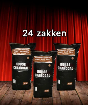 Pallet 24 zakken: Acacia / Black Wattle Restaurant Houtskool 10 kg House of Charcoal – 24 zakken