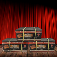 Pallet : 54 dozen House of Charcoal Hexagon Briketten – 10 kg - Lang brandend – 90%+ Koolstof gehalte