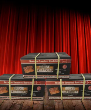 Pallet : 54 dozen House of Charcoal Hexagon Briketten – 10 kg - Lang brandend – 90%+ Koolstof gehalte