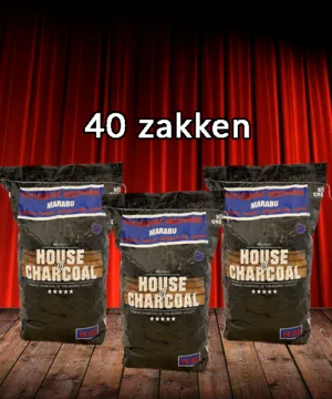 Pallet 40 zakken Restaurant Houtskool Marabu 10 kg | House of Charcoal