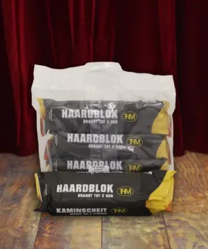 Pallet: 156 tassen á 4 openhaardblokken paraffine THM (624 blokken)