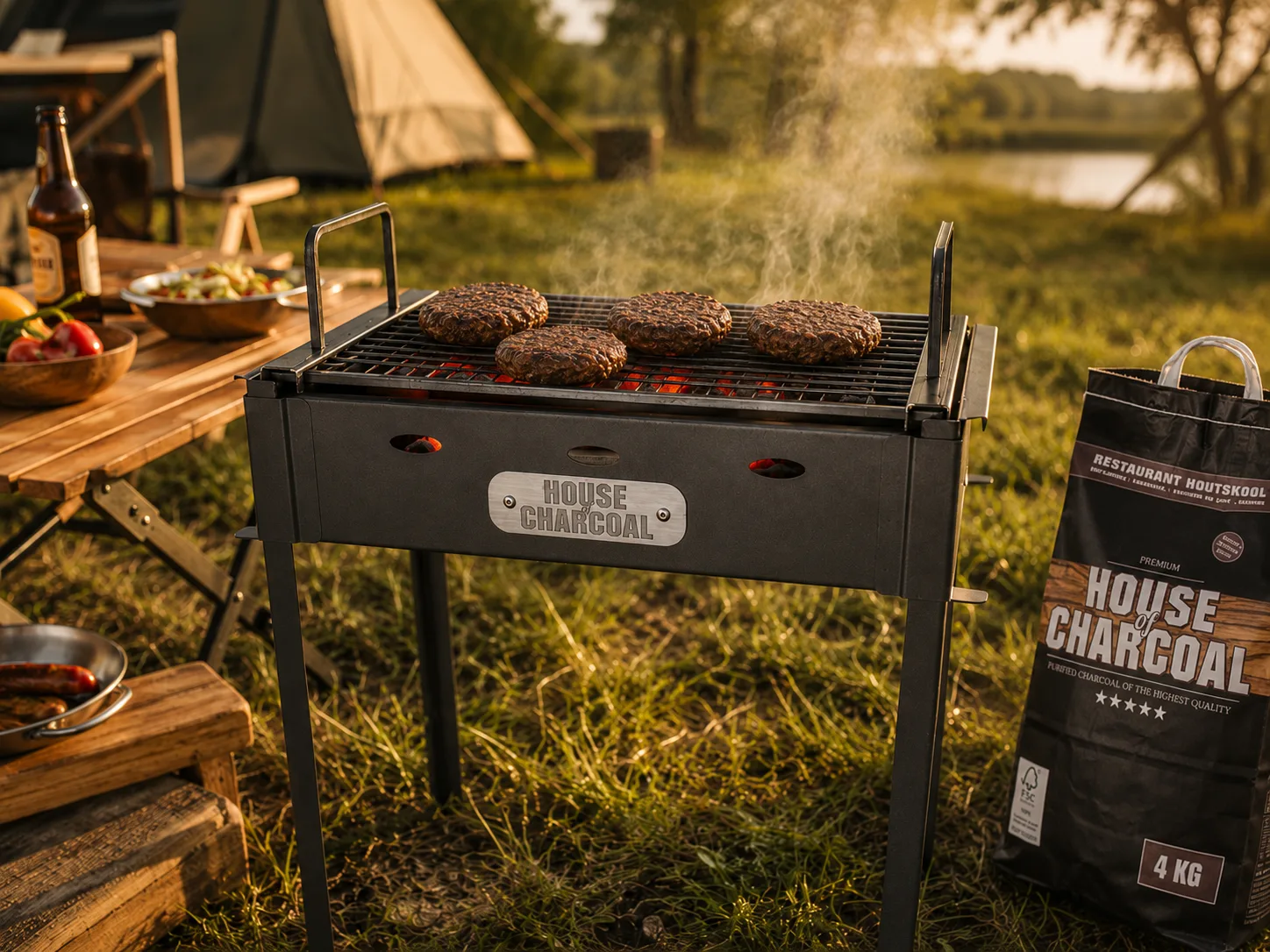 House of Charcoal Grill Eko 25 x 40 BBQ - Afbeelding 2