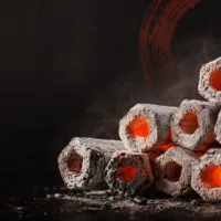 Japanse Hibachi BBQ | House of Charcoal Hibachi Round RVS rooster Ø30 cm - Afbeelding 2