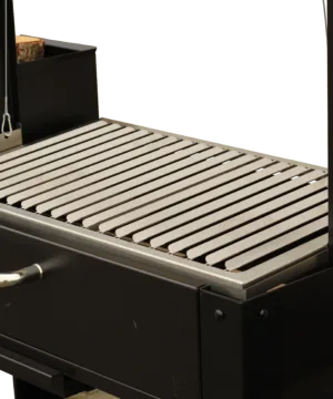 RVS V-rooster met goot voor House of Charcoal BBQ Parrilla